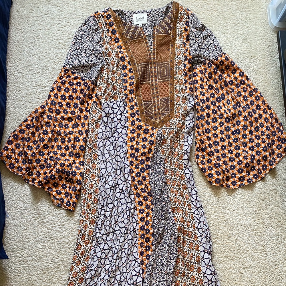 Label Ritu Kumar Bell Sleeve Dress